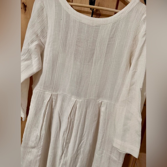 NEW NWT FREE PEOPLE Shiloh Cotton Linen Jumpsuit Ivory - Picture 6 of 9